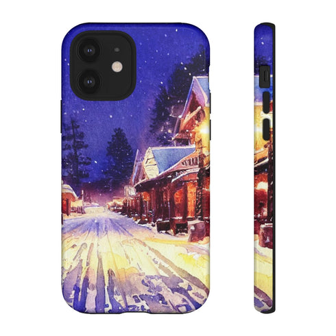 Estes Park After the Christmas Parade - Impact Resistant Phone Case iPhone 12 Glossy